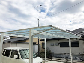 のカーポート エフルージュ ツイン 積雪〜20cm対応 施工例