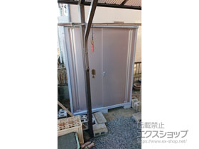 の物置・屋外倉庫 シンプリー 一般型 1520×905×1903 MJX-159E-AR 施工例