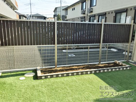 のフェンス・柵 セレビューフェンスRP4型 2段柱[控え柱なし・60角]施工 施工例