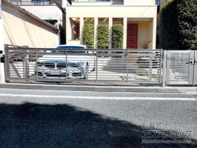 のカーゲート ワイドオーバードアS1型 電動式 施工例