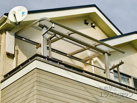 のバルコニー・ベランダ屋根 プレシオステラス R型 屋根タイプ 単体 積雪〜20cm対応 施工例