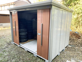 の物置・屋外倉庫 Mr.ストックマンダンディ 一般型 2900×2290×2110（ND-2922） ND-2922-T 施工例