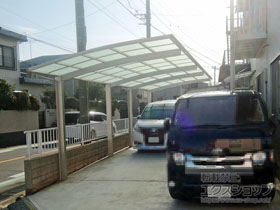 のカーポート レイナポートグラン 縦連棟 積雪〜20cm対応 施工例