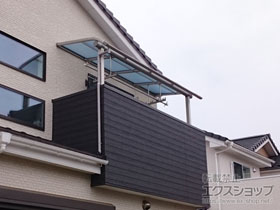 のバルコニー・ベランダ屋根 ヴェクターテラス R型 屋根タイプ 単体 積雪〜20cm対応 施工例