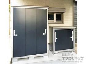 ヨドコウの物置 エスモ 一般型 1350×750×1959 ESE-1307A-SM 施工例