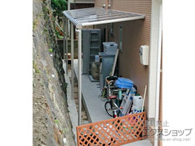 のテラス屋根 ヴェクターテラス F型 テラスタイプ 三連棟 積雪〜20cm対応 施工例