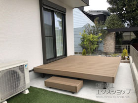 のウッドデッキ 樹ら楽ステージ 木彫 施工例