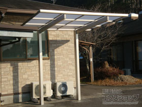 のサイクルポート・駐輪場 エフルージュグランミニ 積雪〜20cm対応 施工例