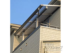 のバルコニー・ベランダ屋根 プレシオステラスII F型 屋根タイプ 単体 積雪〜20cm対応 施工例