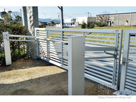 のカーゲート ワイドオーバードアS3型 電動式 施工例