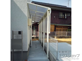 のテラス屋根 ヴェクターテラス F型 テラスタイプ 連棟 積雪〜20cm対応 施工例