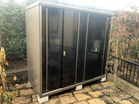 の物置・屋外倉庫 ナイソーシスター　2160×920×1903 KMW-219E-P 施工例