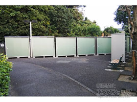 の物置・屋外倉庫 エスモ 一般型 2100×900×1959【6台】 ESE-2109A-EG 施工例