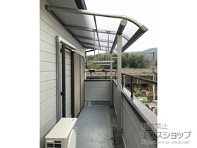 のバルコニー・ベランダ屋根 プレシオステラス R型 屋根タイプ 単体 積雪〜20cm対応 施工例