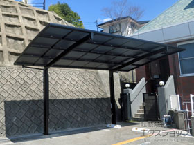 のカーポート フーゴR (ラウンドスタイル) 耐雪風圧強化パッケージ 積雪〜30cm対応 施工例
