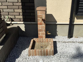 の立水栓・ガーデンシンク ネオキャスティ ＃01 施工例