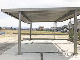 のカーポート テリオスポートIII 1500 2台用 角柱4本柱 積雪〜50cm対応 施工例