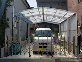 のカーポート ネスカR (ラウンドスタイル) M合掌 積雪〜20cm対応 施工例