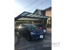のカーポート エフルージュツインEX 後方支持タイプ 積雪〜20cm対応 施工例