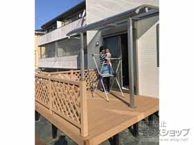 のテラス屋根 ヴェクターテラス R型 テラスタイプ 単体 積雪〜20cm対応 施工例