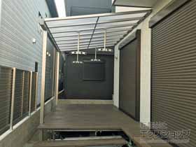 のテラス屋根 ヴェクターテラス F型 テラスタイプ 単体 積雪〜20cm対応 施工例