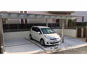 のカーポート エフルージュ ツインプラス マテリアルカラー 積雪〜20cm対応 施工例