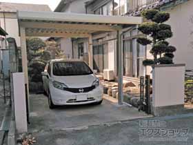 のカーポート ジーポートneo Aタイプ 4本柱 積雪〜100cm対応 施工例