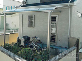 のテラス屋根 ヴェクターテラス R型 テラスタイプ 単体 積雪〜20cm対応 施工例