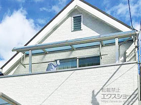 のバルコニー・ベランダ屋根 ヴェクターテラス R型 屋根タイプ 単体 積雪〜20cm対応 施工例