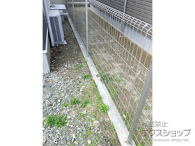 のフェンス・柵 イーネットフェンス1F型 自由柱施工 施工例