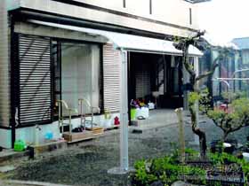 のテラス屋根 ヴェクターテラス R型 テラスタイプ 単体 積雪〜20cm対応 施工例