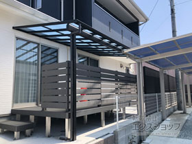 のテラス屋根 ヴェクターテラス F型 テラスタイプ 単体 積雪〜20cm対応 施工例