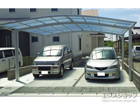 のカーポート ネスカR (ラウンドスタイル) ワイド 積雪〜20cm対応 施工例