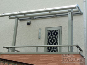 のバルコニー・ベランダ屋根 ヴェクターテラス R型 屋根タイプ 単体 積雪〜20cm対応 施工例