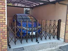 のカーゲート トリップゲート RB型 ノンレール 片開き 30S 施工例