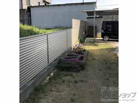 のフェンス・柵 ミエーネフェンス 目隠しルーバータイプ 自由柱施工 施工例
