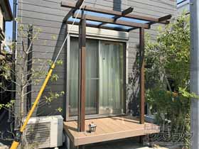 のテラス屋根 サザンテラス (パーゴラ仕様) テラスタイプ 単体〈1階設置〉 施工例