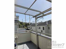 のバルコニー・ベランダ屋根 プレシオステラス R型 屋根タイプ 単体 積雪〜20cm対応〈2階設置〉 施工例