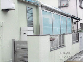 のテラス屋根 ヴェクターテラス R型 テラスタイプ 単体 積雪〜20cm対応 施工例