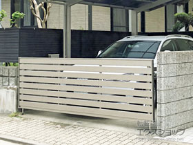 のカーゲート 【特注】ワイドオーバードアS5型 電動式 施工例