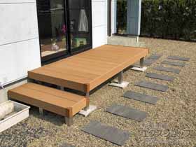 のウッドデッキ リウッドデッキ 200*片側面段床（1段） 施工例