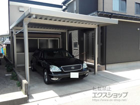 のカーポート ジーポートneo 積雪100cmAタイプ 角柱4本仕様 積雪〜100cm対応 施工例