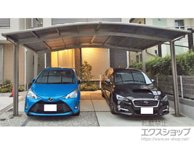 のカーポート ネスカR (ラウンドスタイル) ワイド 積雪〜20cm対応 施工例