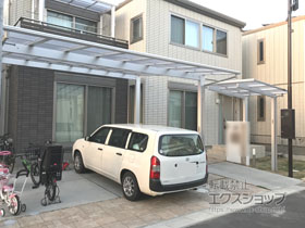 のカーポート エフルージュ ツイン 積雪〜20cm対応 施工例