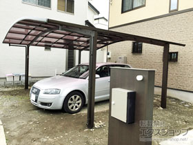 の機能門柱・ポスト ウォールスクリーン ファンクションユニット門袖 #06 施工例