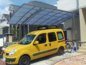 のカーポート ネスカR (ラウンドスタイル) 積雪〜20cm対応 施工例