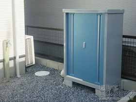 の物置・屋外倉庫 シンプリー 一般型 900×515×1303 MJX-095C-P-AB 施工例