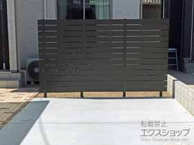 のフェンス・柵 アーバンフェンス 13段横張り 隙間10mm 施工例