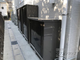 の物置・屋外倉庫 ナイソーシスター　1520×580×1903 KMW-156E 施工例