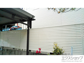 のフェンス・柵 ミエーネフェンス 目隠しルーバータイプ 自由柱施工 施工例